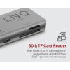 3104 2 linq lq48012 pro tb macbook usb c hub 7v2 hdmi 2x usb c 2x usb sd microsd space grey