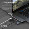 3104 5 linq lq48012 pro tb macbook usb c hub 7v2 hdmi 2x usb c 2x usb sd microsd space grey