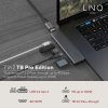 3104 7 linq lq48012 pro tb macbook usb c hub 7v2 hdmi 2x usb c 2x usb sd microsd space grey