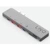3104 8 linq lq48012 pro tb macbook usb c hub 7v2 hdmi 2x usb c 2x usb sd microsd space grey