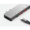 3104 10 linq lq48012 pro tb macbook usb c hub 7v2 hdmi 2x usb c 2x usb sd microsd space grey
