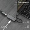 3107 4 linq lq47999 profesionalni usb c hdmi adapter 2v1 s power delivery 100w space grey