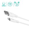 3296 2 estuff premiovy datovy a nabijeci kabel usb lightning mfi 2m bily