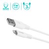 3299 2 estuff premiovy datovy a nabijeci kabel usb lightning mfi 3m bily