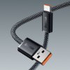 BASEUS CALD000616 Dynamic Series Opletený datový a nabíjecí kabel USB/USB-C 100W, 1m, černý