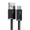 BASEUS CALD000616 Dynamic Series Opletený datový a nabíjecí kabel USB/USB-C 100W, 1m, černý