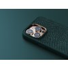 3470 14 njord salmon leather magsafe odolny kryt z lososi kuze pro iphone 14 pro max tmave zeleny