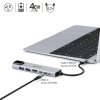 3647 3 estuff es623012 multi usb c hub 6v1 hdmi 2x usb 2x usb c rj45 napajeni az 87w space grey