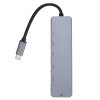 3647 7 estuff es623012 multi usb c hub 6v1 hdmi 2x usb 2x usb c rj45 napajeni az 87w space grey