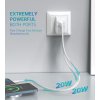 3866 1 choetech pd6009 mini gan dvouportova nabijecka usb c pd 40w bila