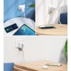 3866 2 choetech pd6009 mini gan dvouportova nabijecka usb c pd 40w bila