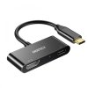 3875 6 choetech hub m03 miniaturni hub 2v1 hdmi 4k 60hz usb c pd 60w cerny