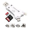 4016 ag premium i flashdevice hd ctecka micro sd sd karet 4v1 lightning usb usb c microusb bila
