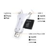 4016 1 ag premium i flashdevice hd ctecka micro sd sd karet 4v1 lightning usb usb c microusb bila