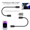 4040 3 microconnect prodluzovaci kabel samec samice usb c 3 1 pd az 60w 1m cerny