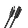 4043 microconnect prodluzovaci kabel samec samice usb c 3 1 pd az 60w 1 5m cerny
