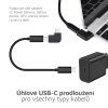 4055 1 microconnect uhlovy adapter usb c 3 2 male female samec samice pd az 100w cerny