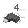 4055 4 microconnect uhlovy adapter usb c 3 2 male female samec samice pd az 100w cerny