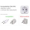 4337 4 hoco ns3 multifunkcni zasuvka schuko 230v s 2x usb a usb c pd cerna