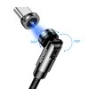 4343 joyroom s 1224x2 magneticky ohebny nabijeci kabel 3v1 usb c micro usb lightning 1 2m cerny
