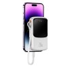 BASEUS PPQD060002 Qpow Pro Powerbanka 10.000mAh s výkonem 20W a Lightning kabelem, bílá