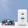 CHOETECH PD8002-EU Mini GaN dvouportová nabíječka USB + USB-C PD 65W, bílá