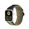 DUX DUCIS Strap Outdoor Textilní řemínek pro Apple Watch 42/44/45/49mm, černo-zelený