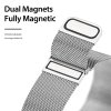 4589 1 dux ducis strap milanese magneticky kovovy reminek pro apple watch 42 44 45 49mm stribrny