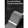 4589 12 dux ducis strap milanese magneticky kovovy reminek pro apple watch 42 44 45 49mm stribrny