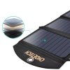 CHOETECH SC001 Solární (fotovoltaická) nabíječka s 2x USB a výkonem 19W, černá