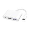 4922 microconnect usb c multiport adapter hub 3v1 hdmi usb usb c bily