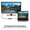 4949 1 microconnect redukce usb c samec na displayport samice s podporou 4k 60hz cerna