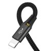 BASEUS CA1T4-A01 Opletený nabíjecí a datový kabel 4v1 (2x Lightning/USB-C/microUSB), 1,2 m, černý