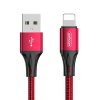 5243 joyroom s 1530n1 premiovy odolny datovy a nabijeci kabel usb lightning 12w 1 5m cerveny