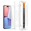 SPIGEN EZ Fit Ochranné sklo 2.5D FULL-COVER 0.3mm pro iPhone 15 Pro, montážní rámeček, 1ks