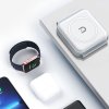 DUDAO A11N Indukční bezdrátová nabíječka 3v1 pro iPhone a AirPods, bílá