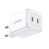 GaN 2 x USB-C 45W QC PD Ugreen CD294 rychlonabíječka - bílá