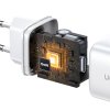 GaN 2 x USB-C 45W QC PD Ugreen CD294 rychlonabíječka - bílá