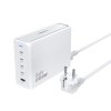 Dudao A228EU GaN 1x USB-A 4x USB-C PD 228W nabíječka - bílá