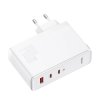 Rychlonabíječka Baseus GaN5 Pro 2xUSB-C+USB 140W EU bílá (CCGP100202)