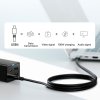 GaN5 Baseus CCGP110201 HUB HDMI nabíječka 2x USB-C / USB-A / HDMI 4K 30Hz 1,5m - černá + USB-C - USB-C 100W kabel 1m