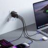 Joyroom GaN 67W 4portová nabíječka (2x USB, 2x USB C) černá (TCG02) + USB C - USB C 100W kabel 1,2 m