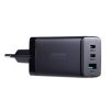 Joyroom GaN 65W rychlá nabíječka USB-A, 2x USB-C černá + USB-C - USB-C 100W kabel 1,2 m (TCG01)