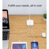 GaN Choetech PD8008 100W 2x USB-A / 2x USB-C rychlonabíječka - bílá