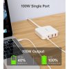 GaN Choetech PD8008 100W 2x USB-A / 2x USB-C rychlonabíječka - bílá