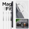 Spigen Ultra Hybrid Mag pouzdro s MagSafe pro iPhone 15 Plus - tmavě šedé (Zero One design)