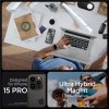 Spigen Ultra Hybrid Mag pouzdro s MagSafe pro iPhone 15 Pro - tmavě šedé (Zero One design)
