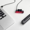Sada předního a zadního světla na kolo Wozinsky WSBLB1 USB-C - černá