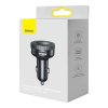 Baseus Enjoy FM transmitter a nabíječka do auta LED 2x USB / 3,5mm jack bezdrátový MP3 přehrávač Bluetooth 5.0 3,4A černá (CCLH-01)