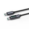 Joyroom Prism Series A16 USB-C / USB-C 100W 1,2m kabel s LED displejem - černý